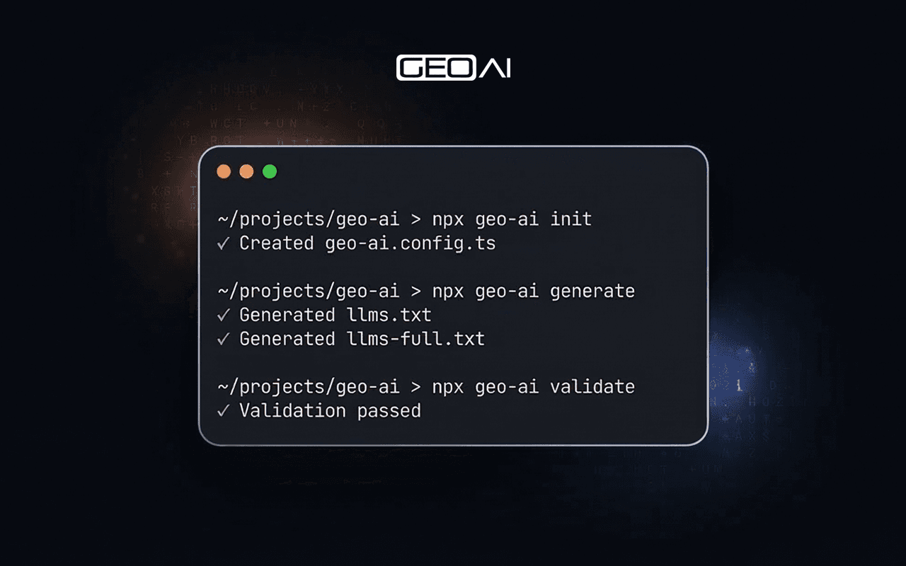 GEO AI CLI